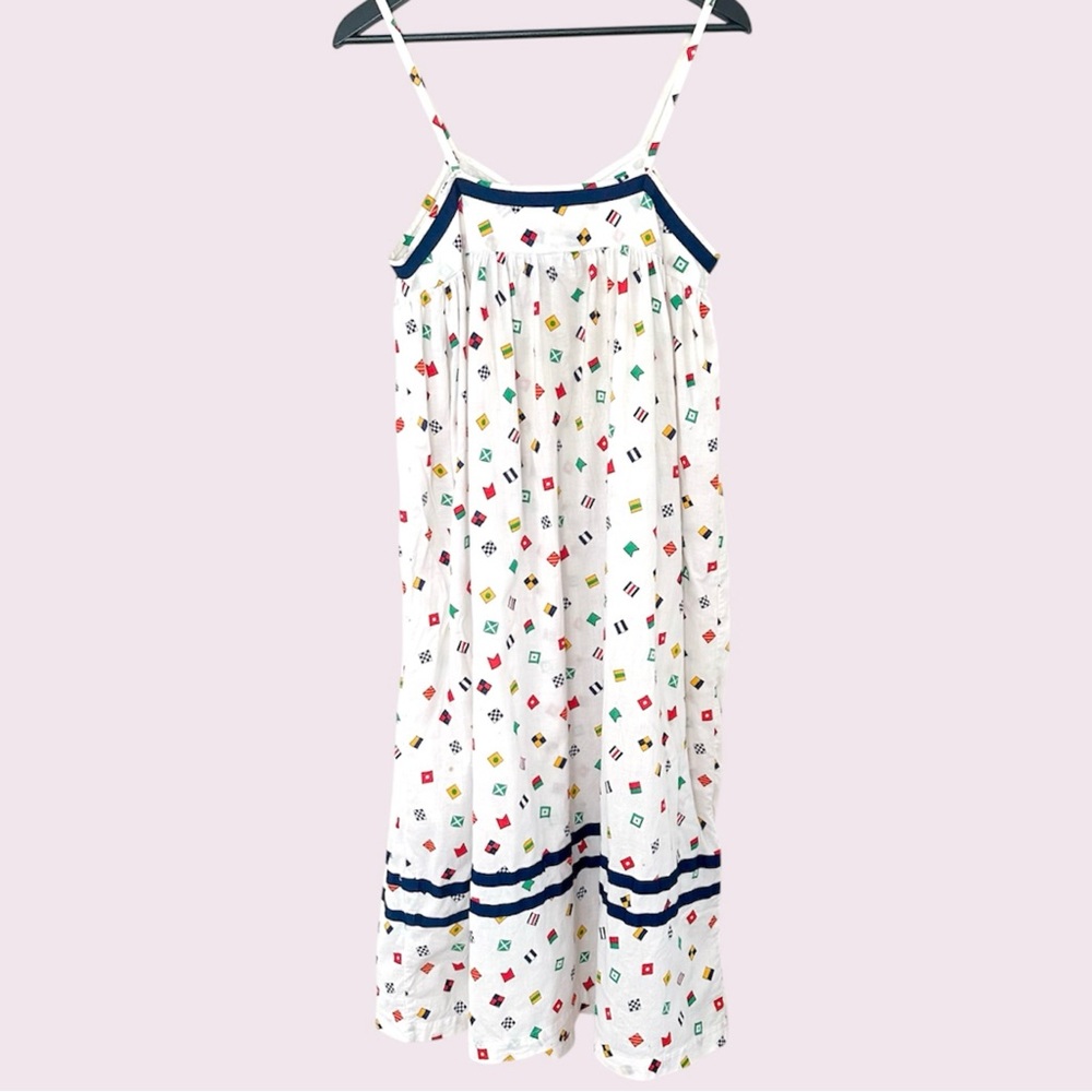 Vintage nautical flag maxi dress - Picture 2 of 8